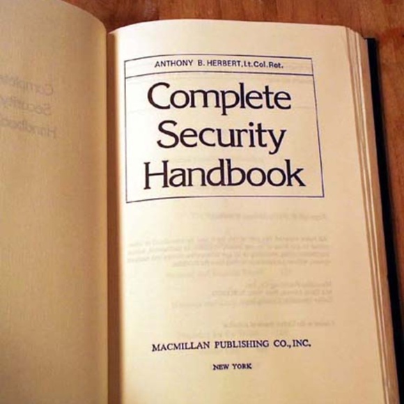 COMPLETE SECURITY HANDBOOK, 1983 FIRST EDITION, ANTHONY B. HERBERT, HARD COVER - Picture 1 of 1